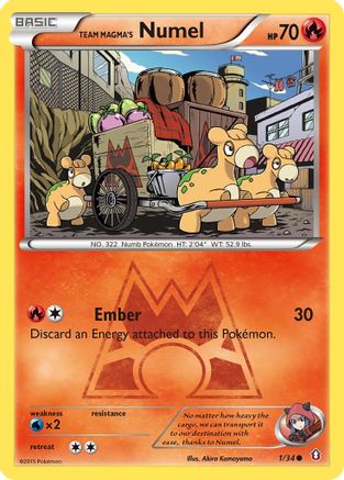 Team Magma's Numel 001/34 - Double Crisis