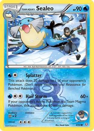 Team Aqua's Sealeo 004/34 - Double Crisis
