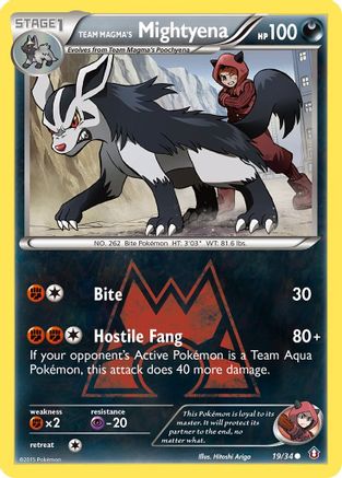 Team Magma's Mightyena 019/34 - Double Crisis