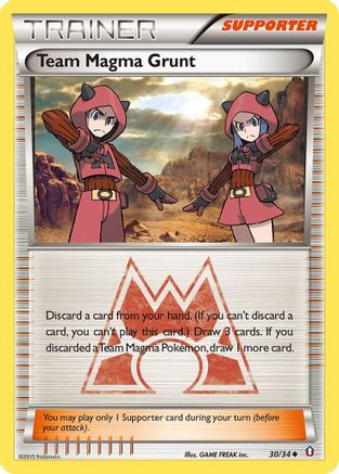 Team Magma Grunt 030/34 - Double Crisis Reverse Holofoil
