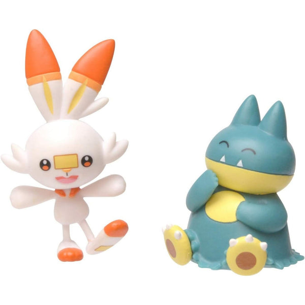 Pokemon Battle Figures Munchlax + Scorbunny White