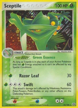 Sceptile 010 - Emerald - Reverse Holofoil
