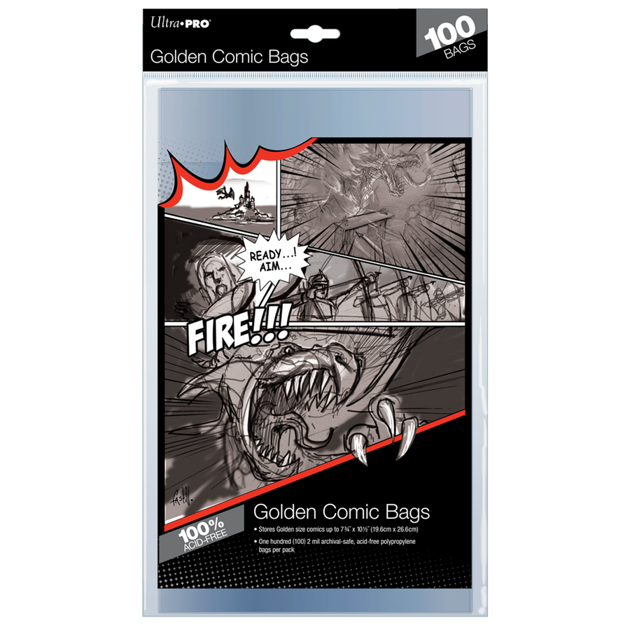 Ultra PRO: Comic Bags - Golden Age Size (7-3/4