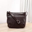 Womens Fashionable Washed-Effect Minimalist Shoulder Bag