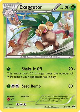 Exeggutor 002/108 - XY  Roaring Skies Reverse Holofoil