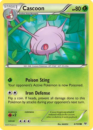 Cascoon 006/108 - XY  Roaring Skies