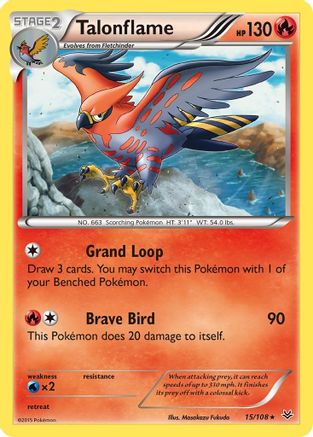 Talonflame 015/108 - XY  Roaring Skies