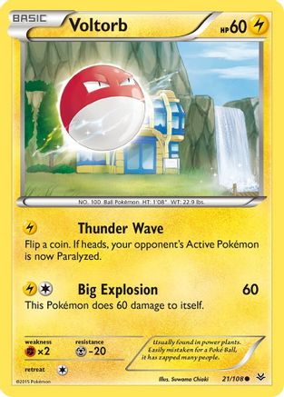 Voltorb 021/108 - XY  Roaring Skies