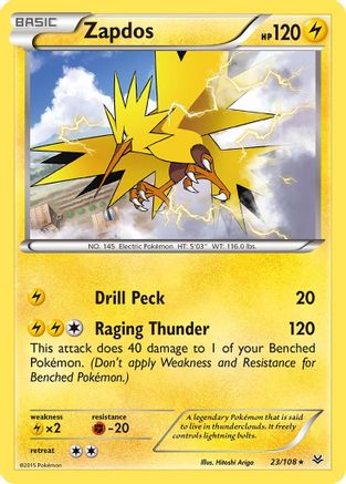 Zapdos 023/108 - XY  Roaring Skies