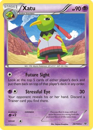 Xatu 029/108 - XY  Roaring Skies Reverse Holofoil