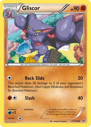 Gliscor 037/108 - XY  Roaring Skies Reverse Holofoil