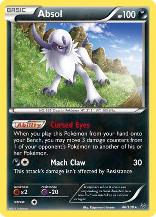 Absol 040/108 - XY  Roaring Skies Holofoil
