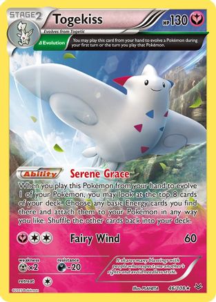 Togekiss (Delta) 046/108 - XY  Roaring Skies Reverse Holofoil