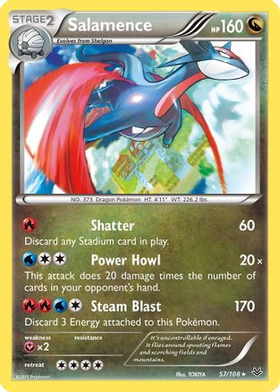 Salamence 057/108 - XY  Roaring Skies Holofoil
