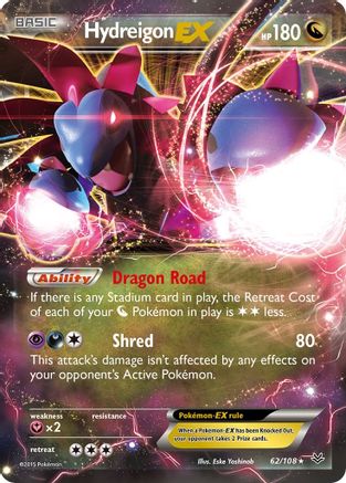 Hydreigon EX 062/108 - XY  Roaring Skies Holofoil