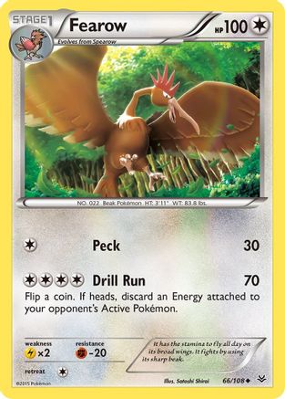 Fearow 066/108 - XY  Roaring Skies Reverse Holofoil