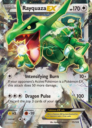 Rayquaza EX 075/108 - XY  Roaring Skies Holofoil