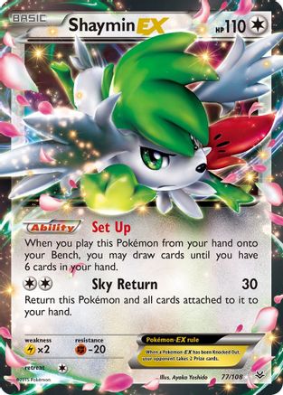 Shaymin EX 077/108 - XY  Roaring Skies Holofoil