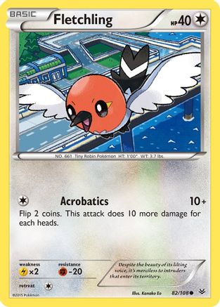 Fletchling 082/108 - XY  Roaring Skies