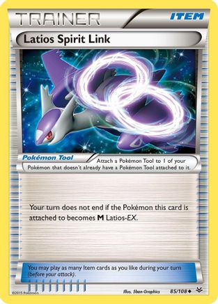 Latios Spirit Link 085/108 - XY  Roaring Skies Reverse Holofoil