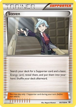 Steven 090/108 - XY  Roaring Skies Reverse Holofoil
