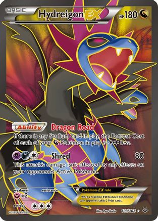 Hydreigon EX (Full Art) 103/108 - XY  Roaring Skies Holofoil