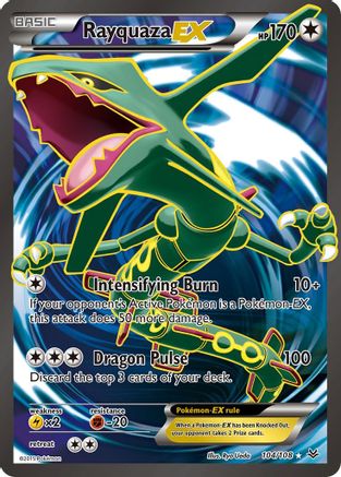 Rayquaza EX (Full Art) 104/108 - XY  Roaring Skies Holofoil