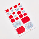 Foot Nail Stickers 22 Waterproof Small Stickers