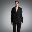 Three-dimensional Floral Blazer For Women