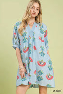 Umgee Abstract Print Mini Dress