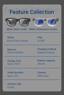8MP AI Smart Glasses Bluetooth Sunglasses For Music Calling Translation G3