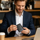 Business-Casual Carbon-Fiber Mens Wallet