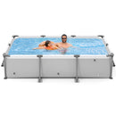 690/978/1158/1617 Gal Outdoor Family Swimming Pool with Metal Frame