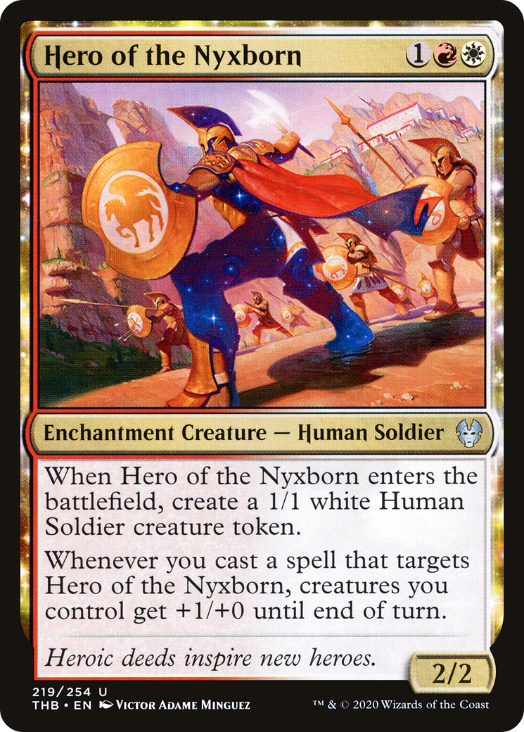 Hero of the Nyxborn (THB-219) - Theros Beyond Death: (enchantment) Foil