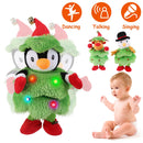 Electric Dancing Singing Plush Toy Twisting Snowman Toy Talking Interactive Mimicking Funny Songs Wiggly Dance Kid Christmas Gift