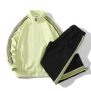 Trendy Straight Striped Sports Suit For Men