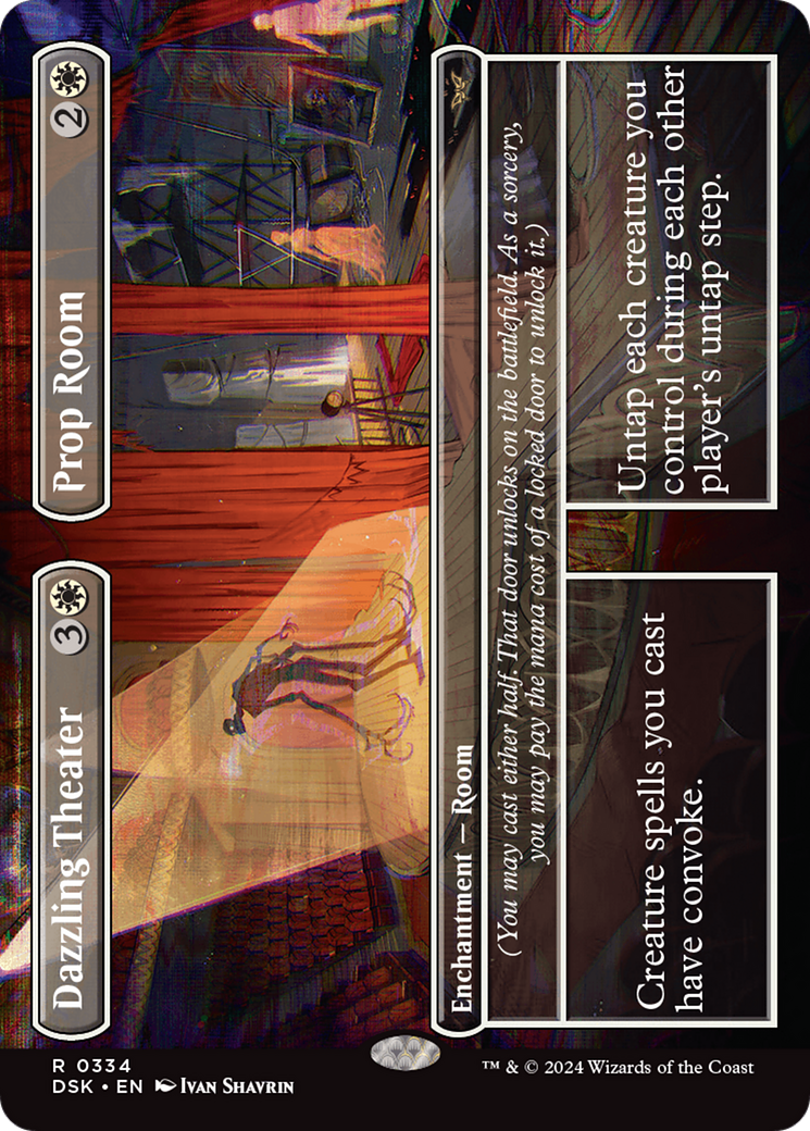 Dazzling Theater // Prop Room (DSK-334) - Duskmourn: House of Horror (Borderless) Foil