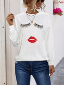 Graphic Round Neck Dropped Shoulder T-Shirt