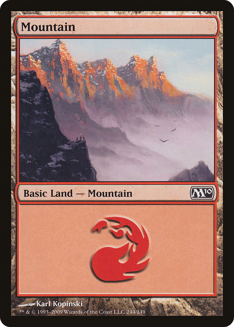 Mountain (M10-244) - Magic 2010 Foil