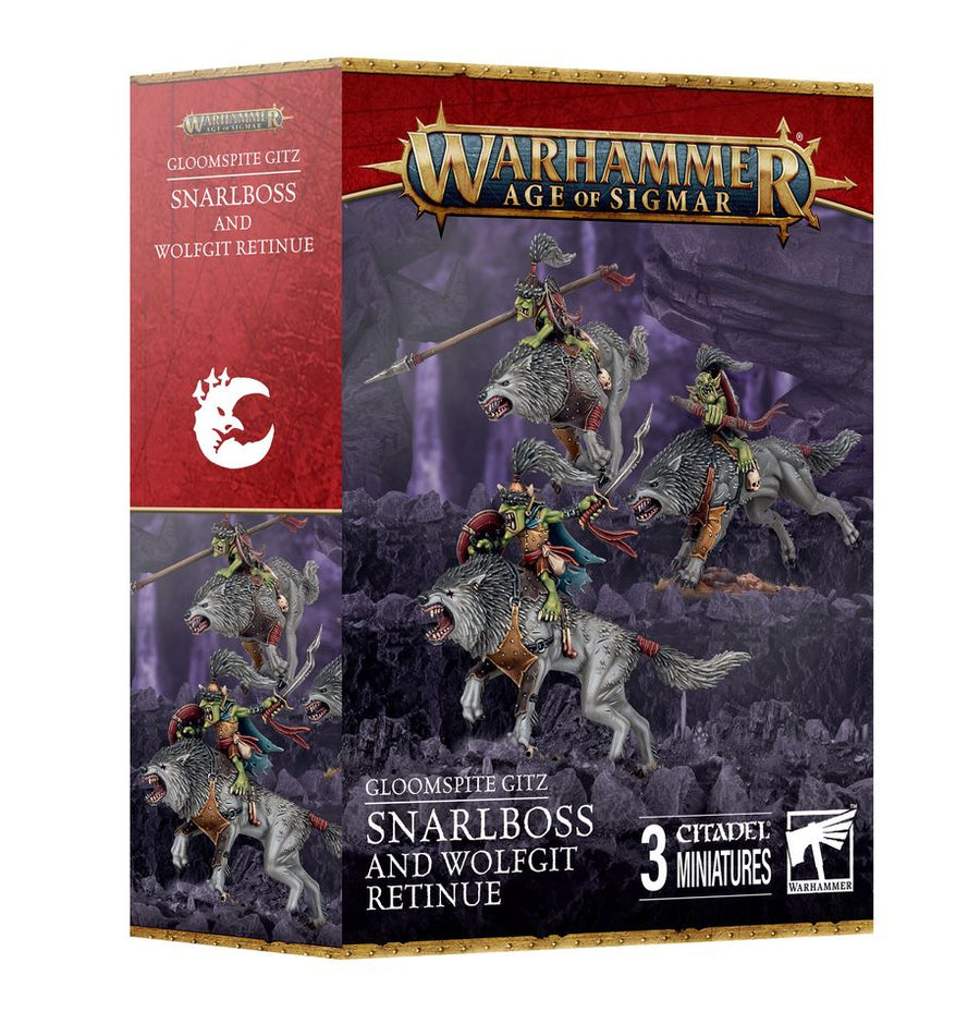 Warhammer Age of Sigmar: Gloomspite Gitz - Snarlboss and Wolfgit Retinue