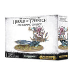 Warhammer 40K: Chaos Daemons - Herald of Tzeentch on Burning Chariot/Exalted Flamer of Tzeentch