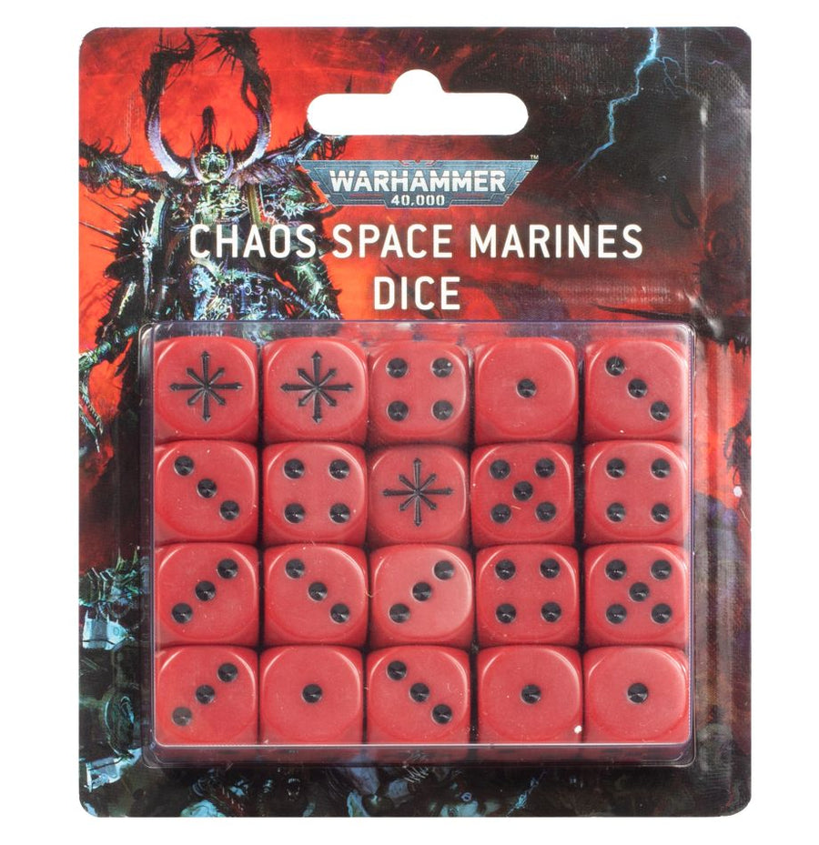 Warhammer 40K: Chaos Space Marines - Dice Set