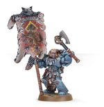 Warhammer 40K: Space Wolves - Grey Hunter with Wolf Standard