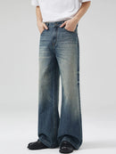 Men's Full Size Wide Leg High Waisted Jeans Plus Size