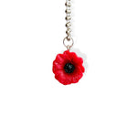RED POPPY Charm - Tumbler Handle Charm