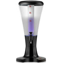 Set of 2 3L Draft Beer Tower Dispenser with LED Lights
