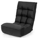 4-Position Adjustable Floor Chair Folding Lazy Sofa