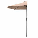 9Ft Patio Bistro Half Round Umbrella