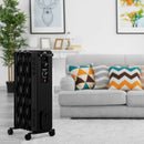 1500 W Oil-Filled Heater Portable Radiator Space Heater with Adjustable Thermostat