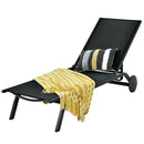 Aluminum Fabric Outdoor Patio Lounge Chair with Adjustable Reclining
